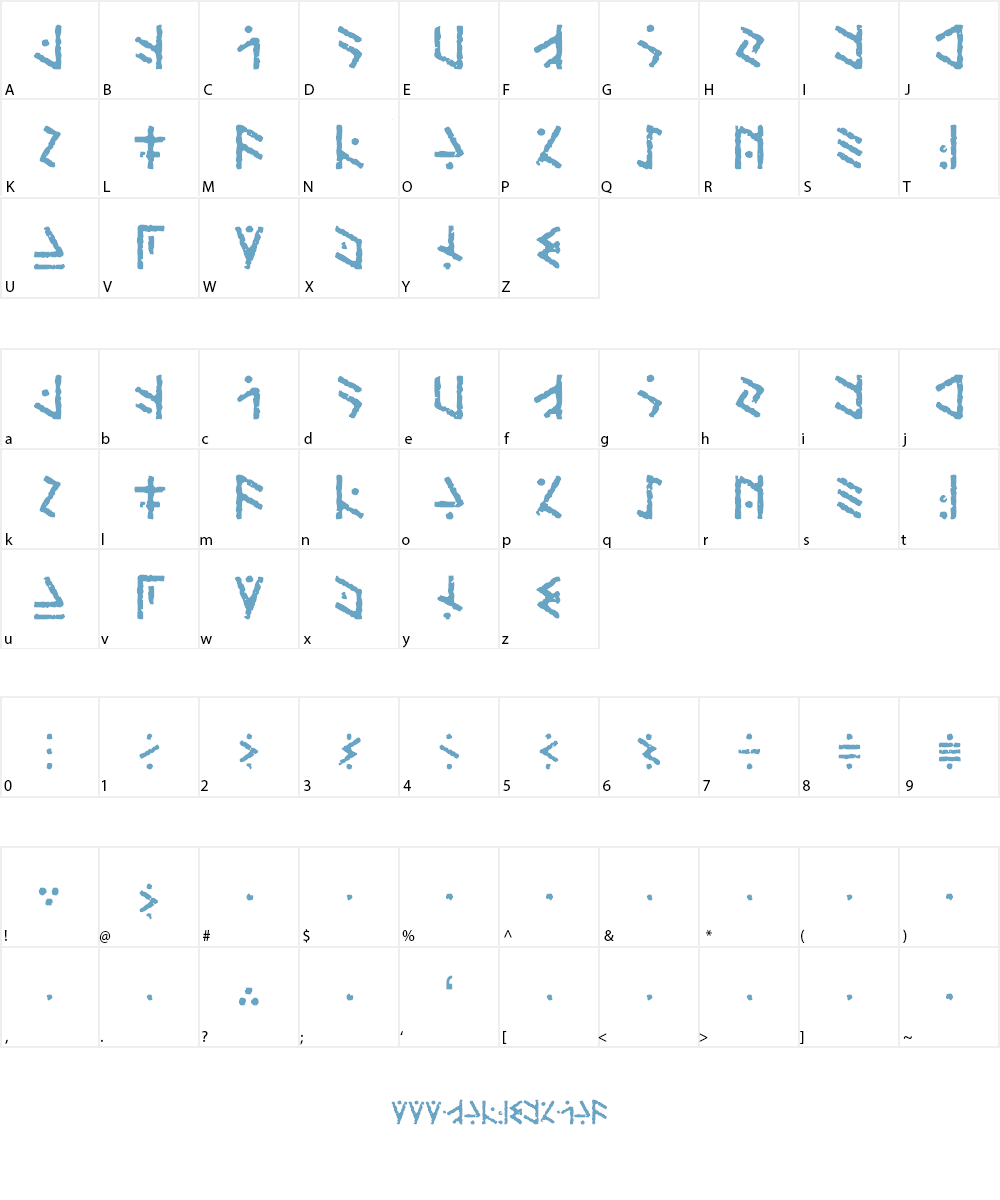 Temphis Font Character